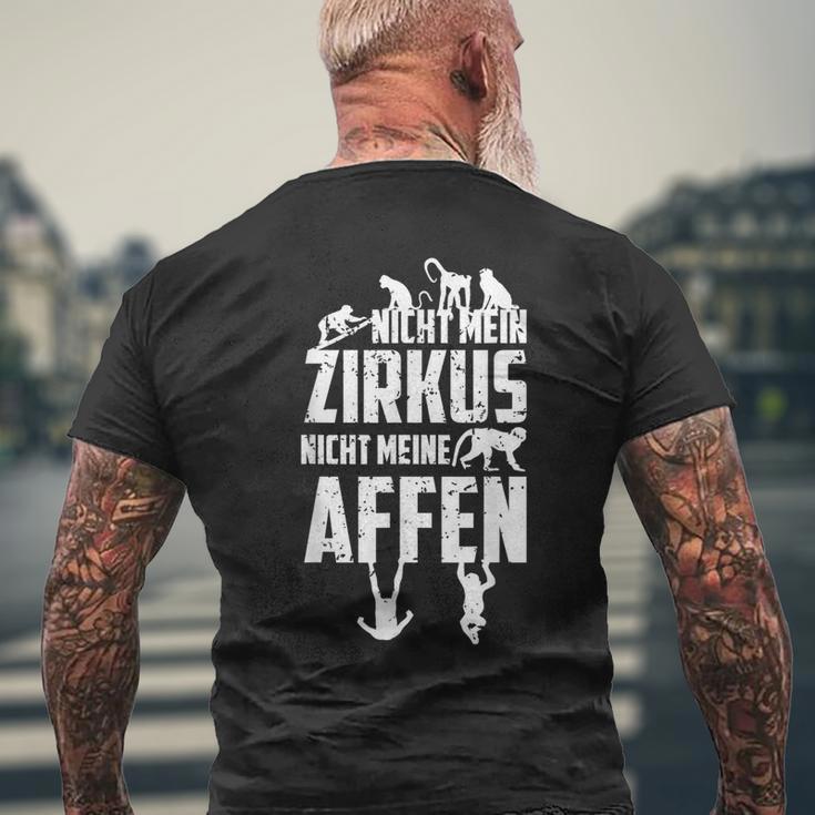 Nicht Mein Zirkus Nicht Meine Monffen T-Shirt mit Rückendruck Geschenke für alte Männer