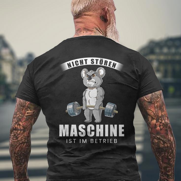 Nicht Stören Maschine In Berieb Gym Fitness T-Shirt mit Rückendruck Geschenke für alte Männer