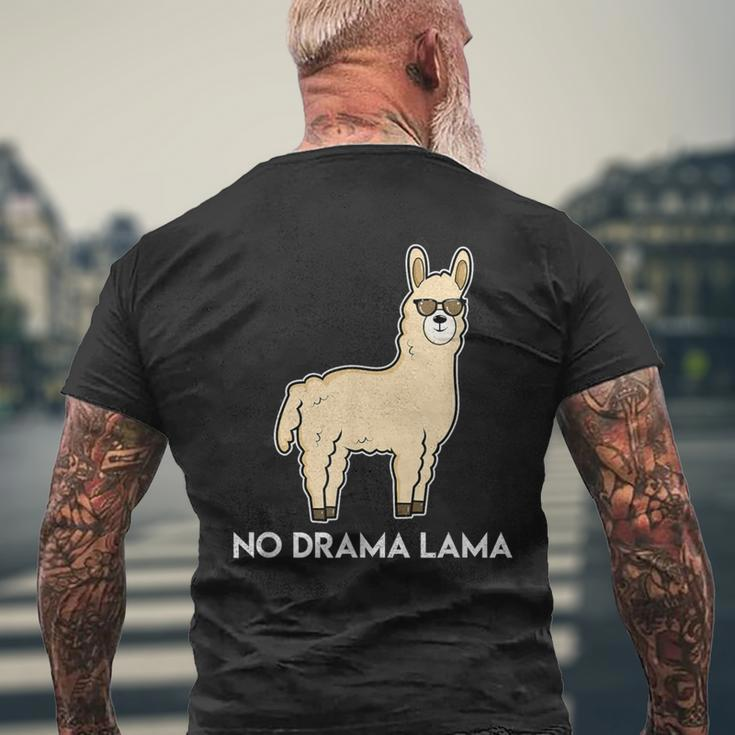 No Drama Lama Fun For Lama & Alpaka Fans T-Shirt mit Rückendruck Geschenke für alte Männer