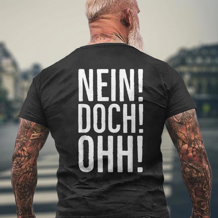 No Yes Ohh Louis De Funès Slogan T-Shirt mit Rückendruck Geschenke für alte Männer