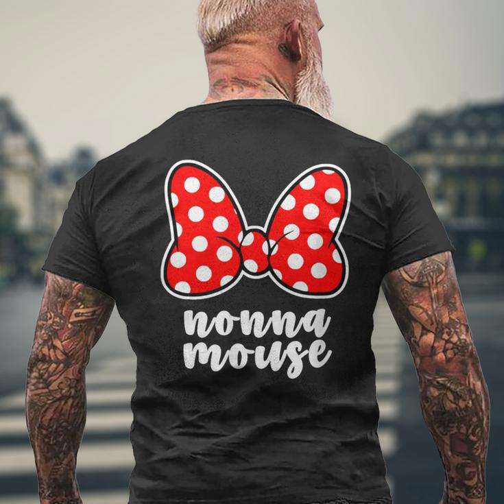 Nonna Mouse Family Vacation Bow Men's T-shirt Back Print Gifts for Old Men