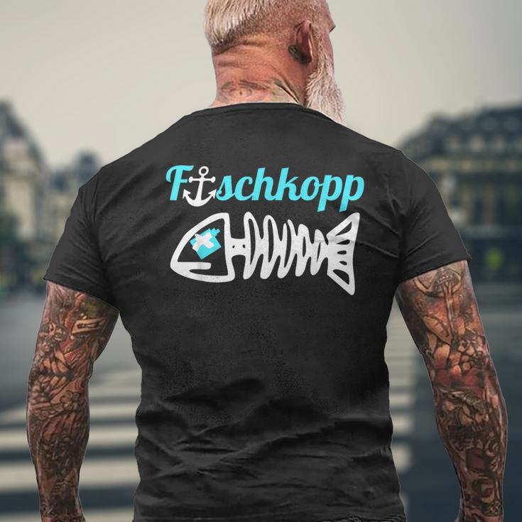 Nord Deutsch Fischkopp Witz North Germany T-Shirt mit Rückendruck Geschenke für alte Männer