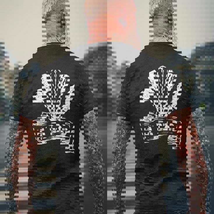 Number One Cooking Dad For Fathers Day Cooking Daddy Men's T-shirt Back Print Gifts for Old Men