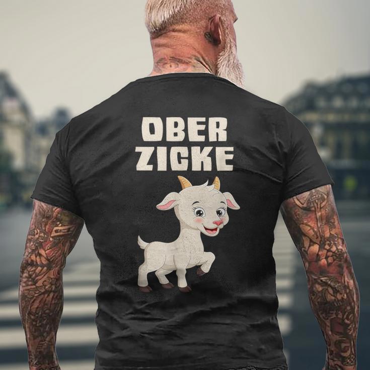 Ober Zicke Kurzärmliges Herren-T-Kurzärmliges Herren-T-Shirt lustig, Ziegenmotiv Kurzärmliges Herren-T-Shirt für Damen Geschenke für alte Männer