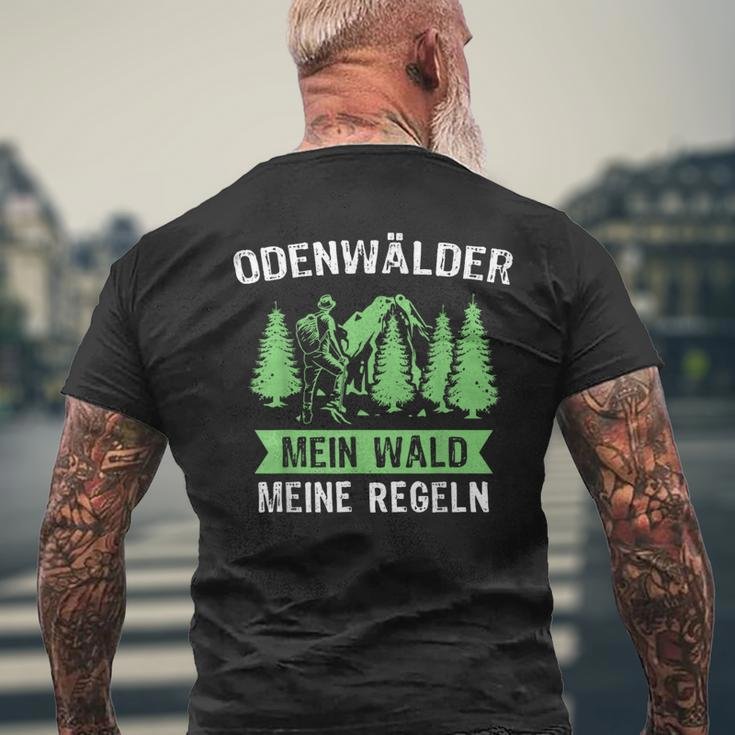 Odenwald With Odenwaelder Forest Regeln T-Shirt mit Rückendruck Geschenke für alte Männer