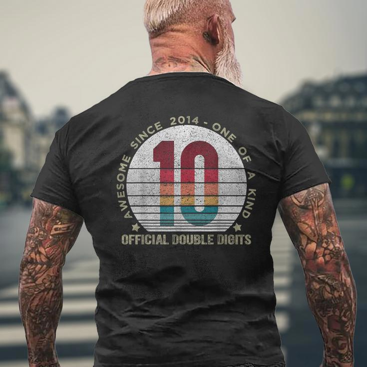 Official Double Digits 10Th Birthday 10 Year Old Men's T-shirt Back Print Gifts for Old Men