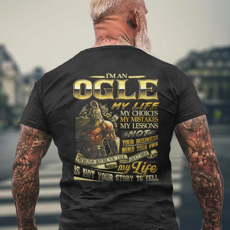 Ogle Family Name Ogle Last Name Team Men's T-shirt Back Print Gifts for Old Men