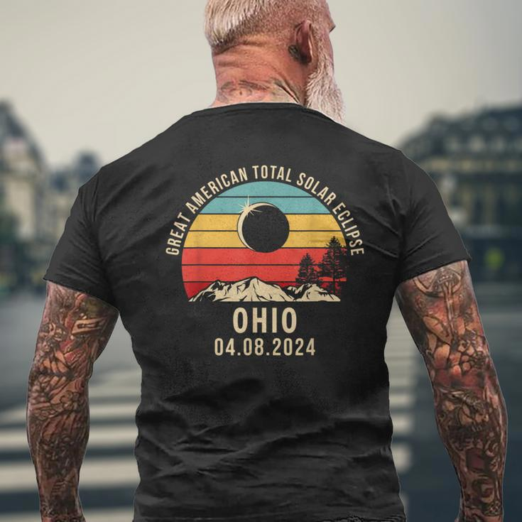 Ohio Total Solar Eclipse 2024 Totality 2024 Men's T-shirt Back Print Gifts for Old Men
