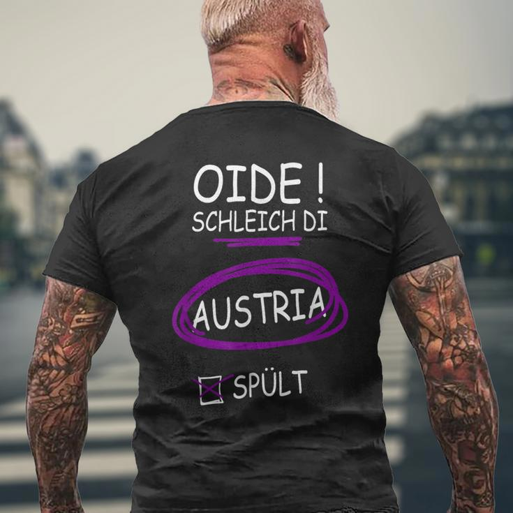Oide Schleich Di Austria Spült I T-Shirt mit Rückendruck Geschenke für alte Männer