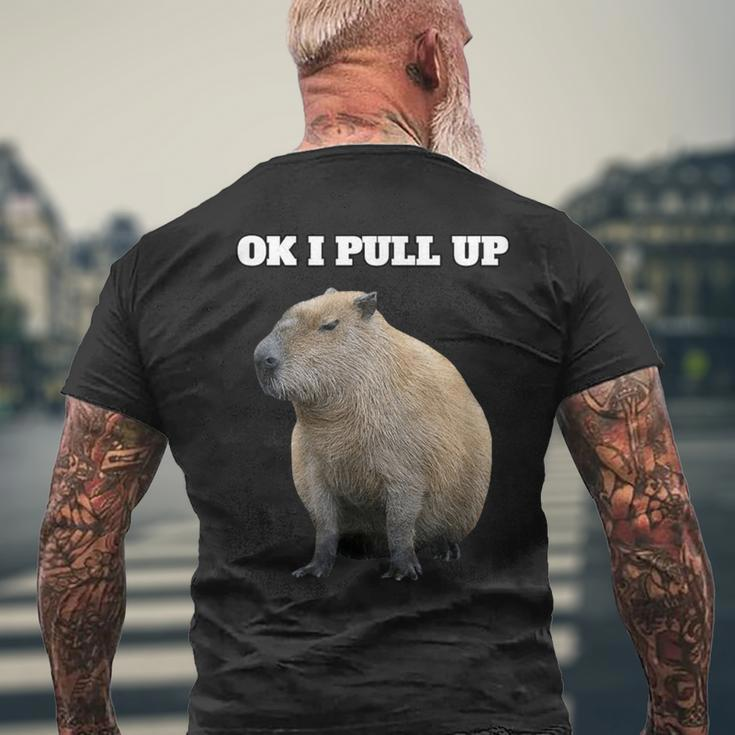 Ok Ich Ziehhe Capybara Hoch T-Shirt mit Rückendruck Geschenke für alte Männer