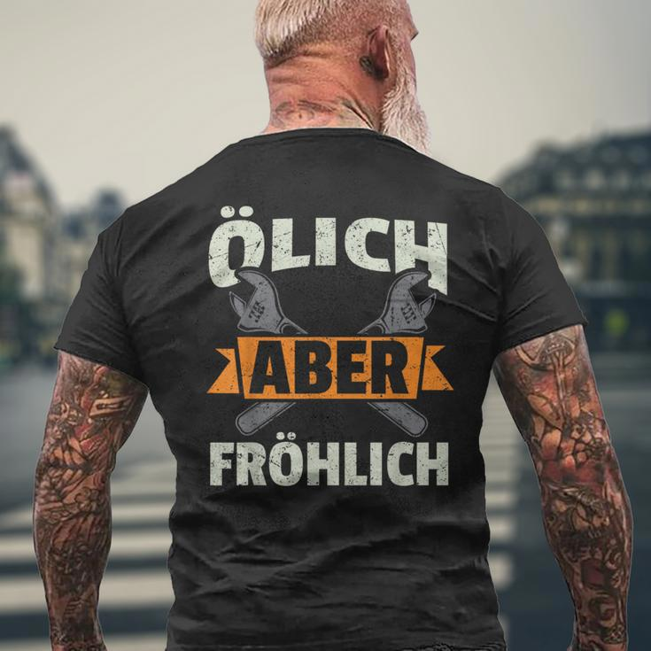 Ölich Aber Fröhlich Mechatronics Mechanic T-Shirt mit Rückendruck Geschenke für alte Männer