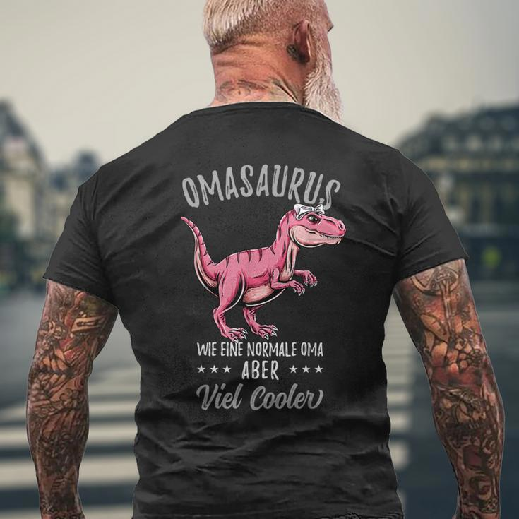 Omasaurus Lustiges Oma Muttertag T-Shirt mit Rückendruck Geschenke für alte Männer