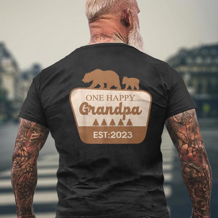 One Happy Grandpa Happy Camper Matching Familybirthday Men's T-shirt Back Print Gifts for Old Men