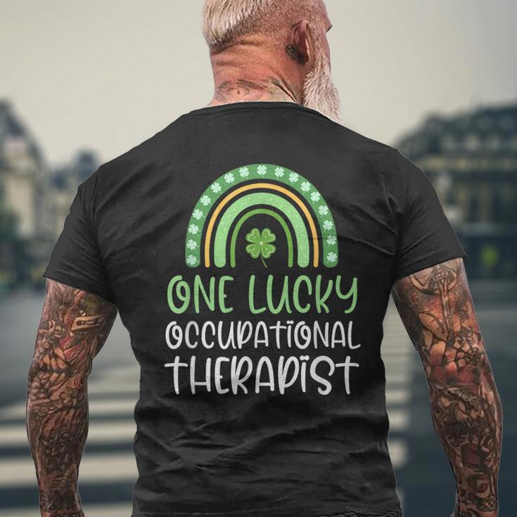 One Lucky Occupational Therapist St Patrick's Day Therapy Ot Men's T-shirt Back Print Gifts for Old Men