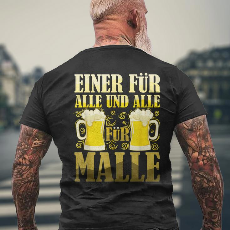 One For All And All For Malle S T-Shirt mit Rückendruck Geschenke für alte Männer