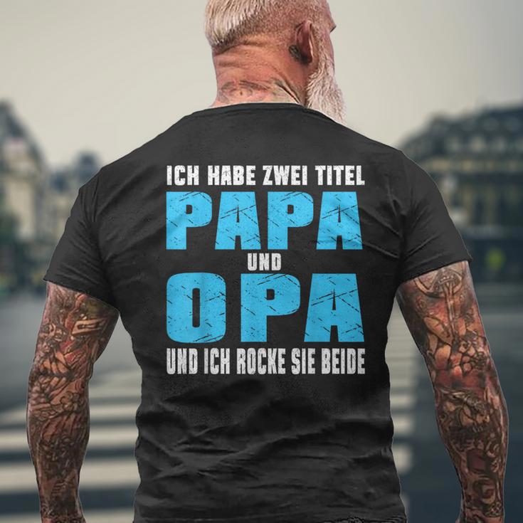 Opa Atertag Papa Spruch Grossvater Geschenk T-Shirt mit Rückendruck Geschenke für alte Männer