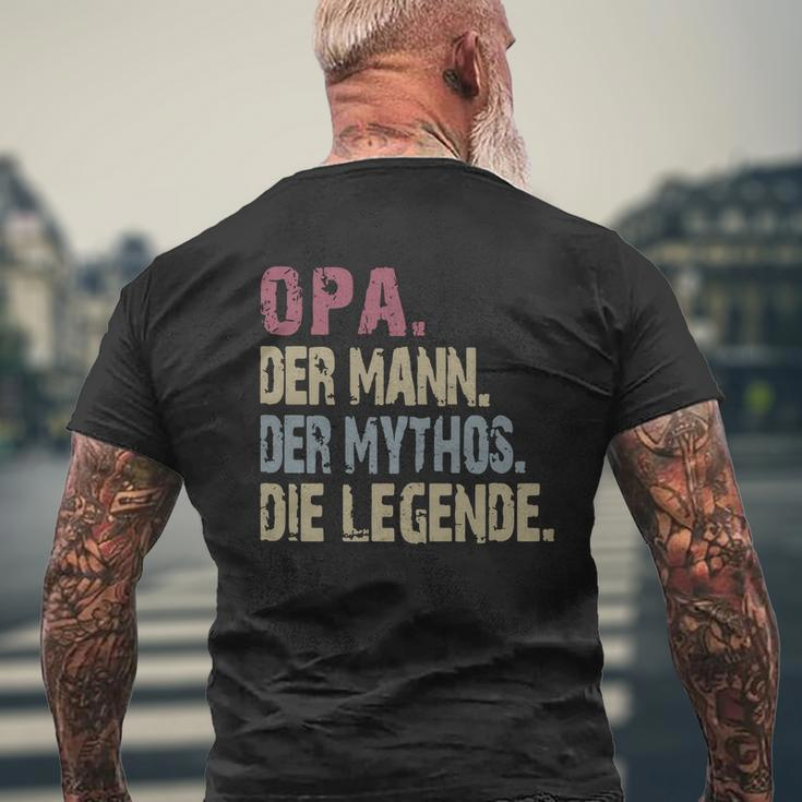 Opa Der Mann Der Mythos Die Legende Vintage Shirt Mens Back Print T-shirt Gifts for Old Men