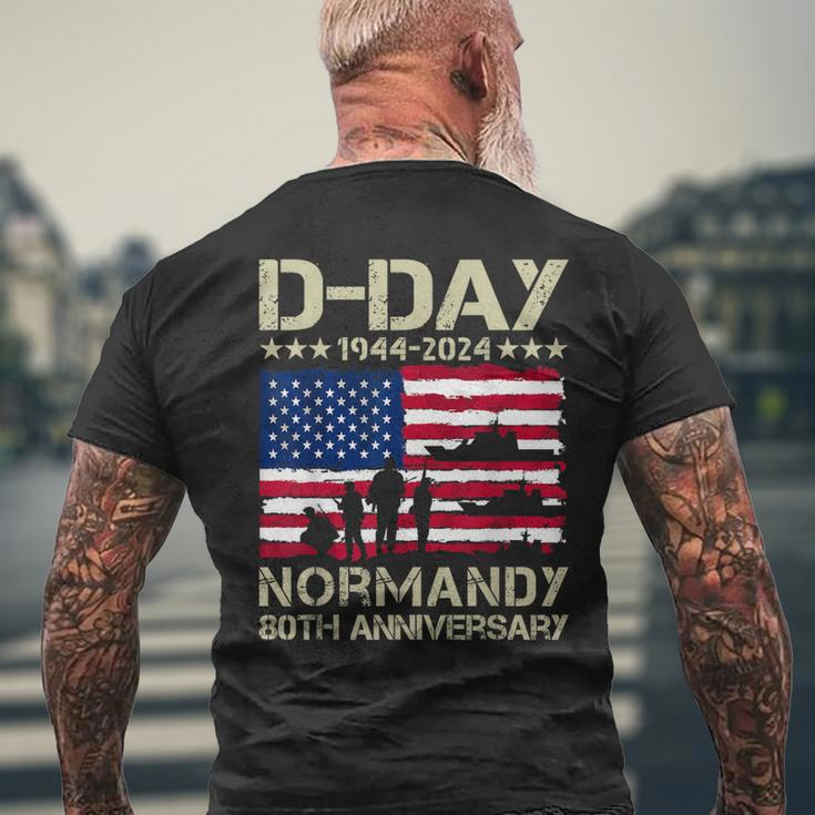 Operation Overlord 1944 D-Day 2024 80Th Anniversary Normandy Men's T-shirt Back Print Gifts for Old Men