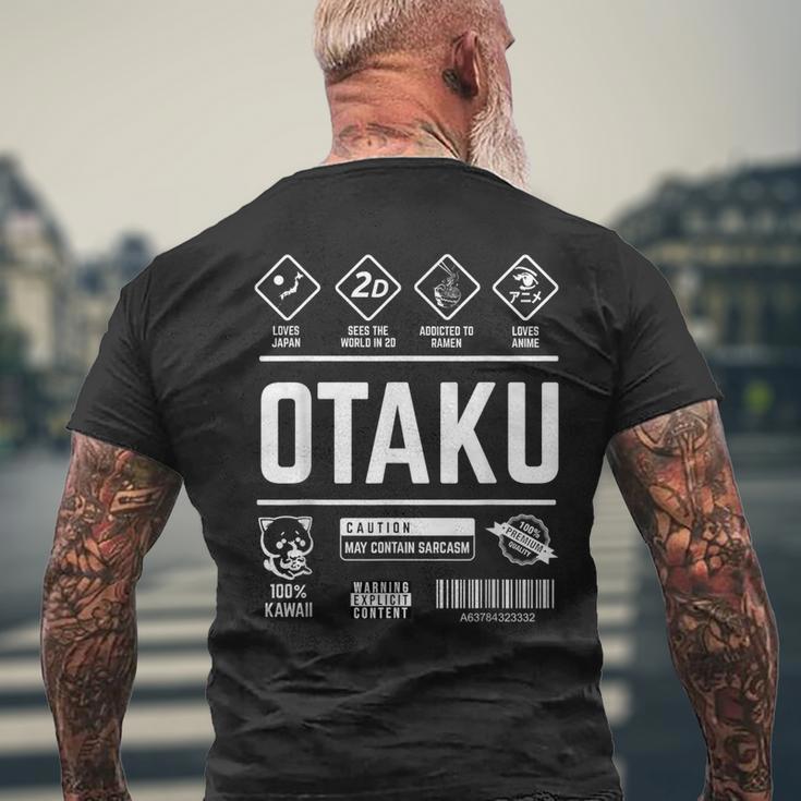 Otaku Slogan For Anime And Manga Fans T-Shirt mit Rückendruck Geschenke für alte Männer