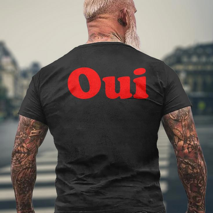 Oui French Chic Vintage Men's T-shirt Back Print Gifts for Old Men