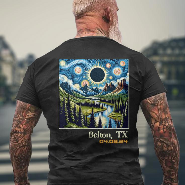 Outdoors Total Solar Eclipse Belton Texas Men's T-shirt Back Print Gifts for Old Men