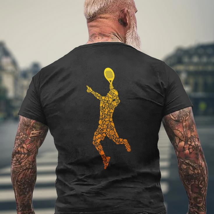 Padel Tennis Padel Tennis Padel Tennis T-Shirt mit Rückendruck Geschenke für alte Männer