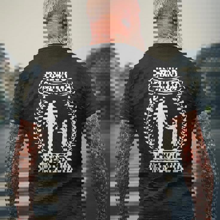 Padrino Y Ahijada Un Pacto Perida Bautizo Regalo Padrino Camiseta Hombre Estampado Espalda Regalos para ancianos