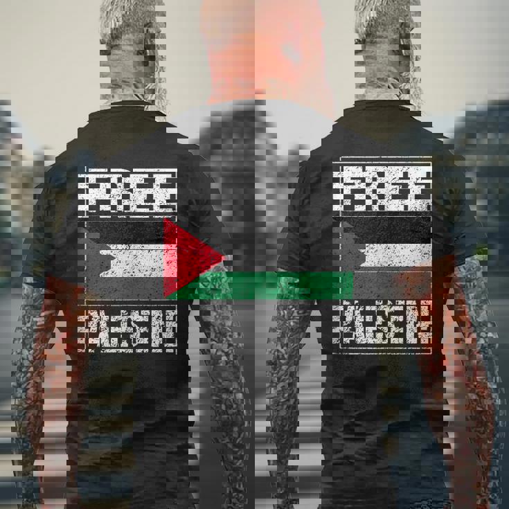 Palestina Bandera Palestina Free Palestine Gaza Sin Mangas Camiseta Hombre Estampado Espalda Regalos para ancianos