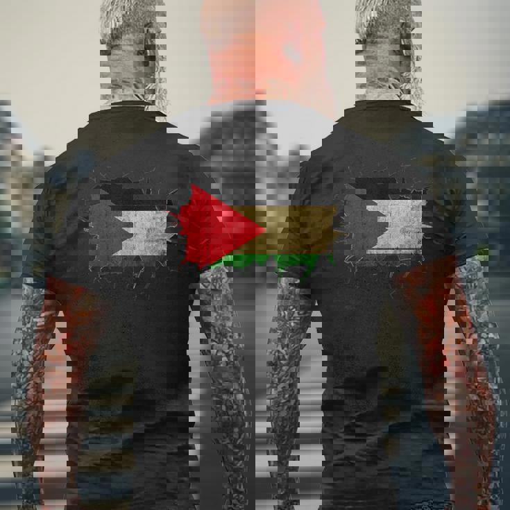 Palestina Bandera Libre Palestina Camiseta Hombre Estampado Espalda Regalos para ancianos
