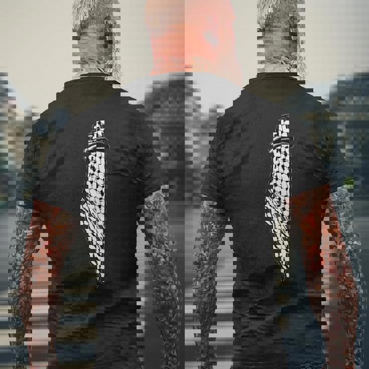 Palestina Libre Con Logotipo Palestine Falastini Camiseta Hombre Estampado Espalda Regalos para ancianos