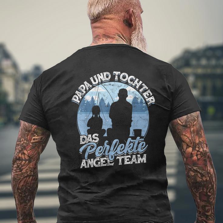 Papa & Tochter Das Perfekte Angel Team Fishing Fishing Fishing S T-Shirt mit Rückendruck Geschenke für alte Männer