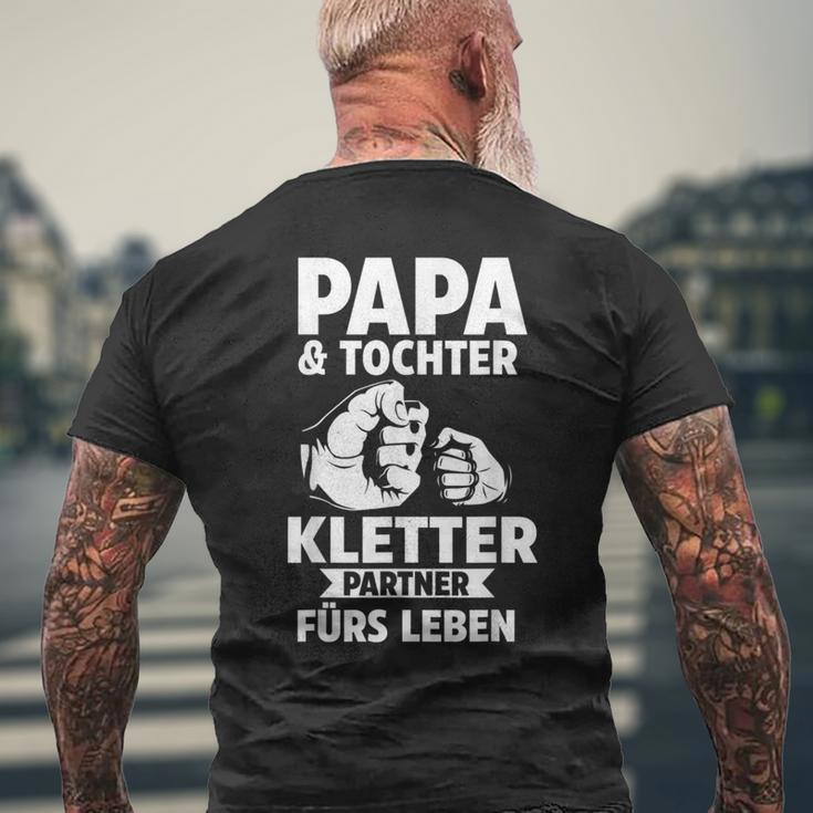 Papa & Tochter Kletterpartner Climbing T-Shirt mit Rückendruck Geschenke für alte Männer