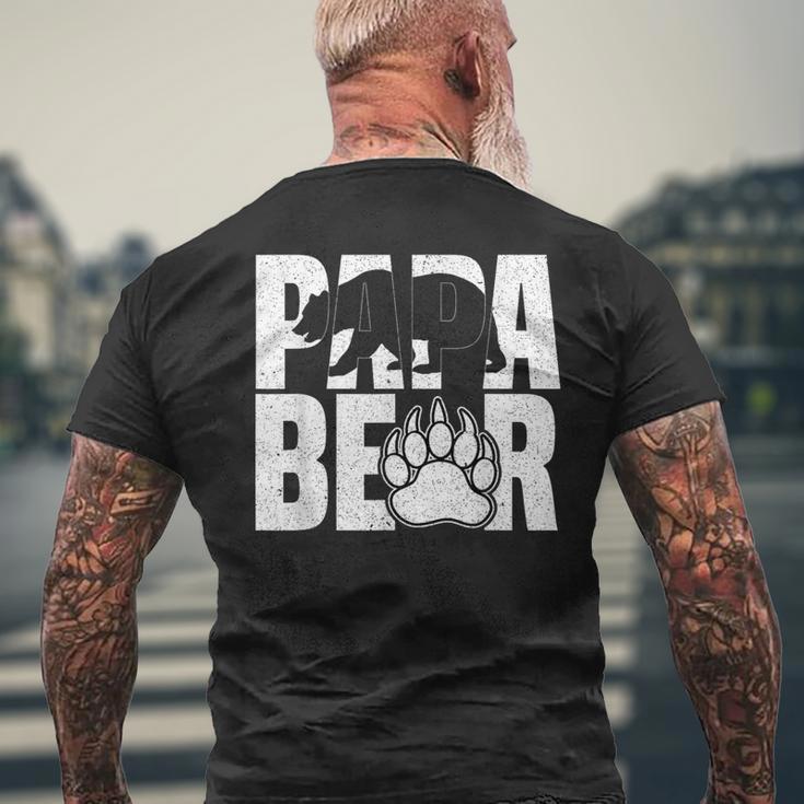 Papa Bärintage Papa Bär Liebhaber Papa Papaatertag T-Shirt mit Rückendruck Geschenke für alte Männer