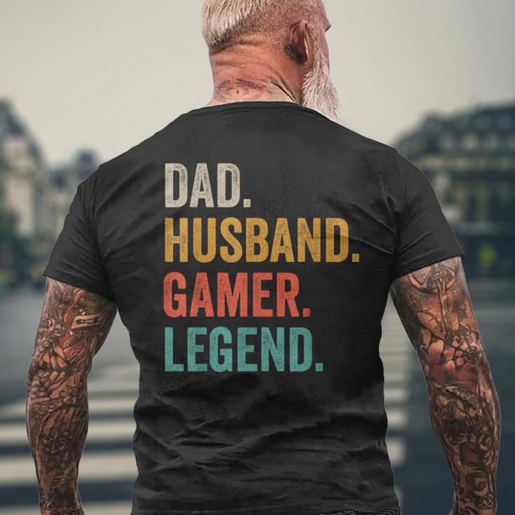 Papa Ehemann Gamer Legendideospielspieler Gaming Dad T-Shirt mit Rückendruck Geschenke für alte Männer