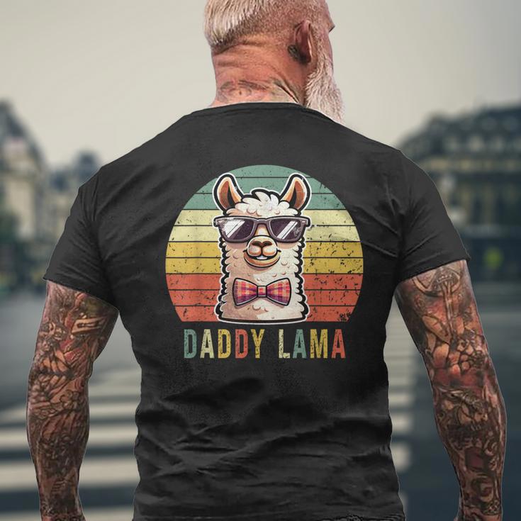 Papa Lama Lustiges Lama Alpaka T-Shirt mit Rückendruck Geschenke für alte Männer