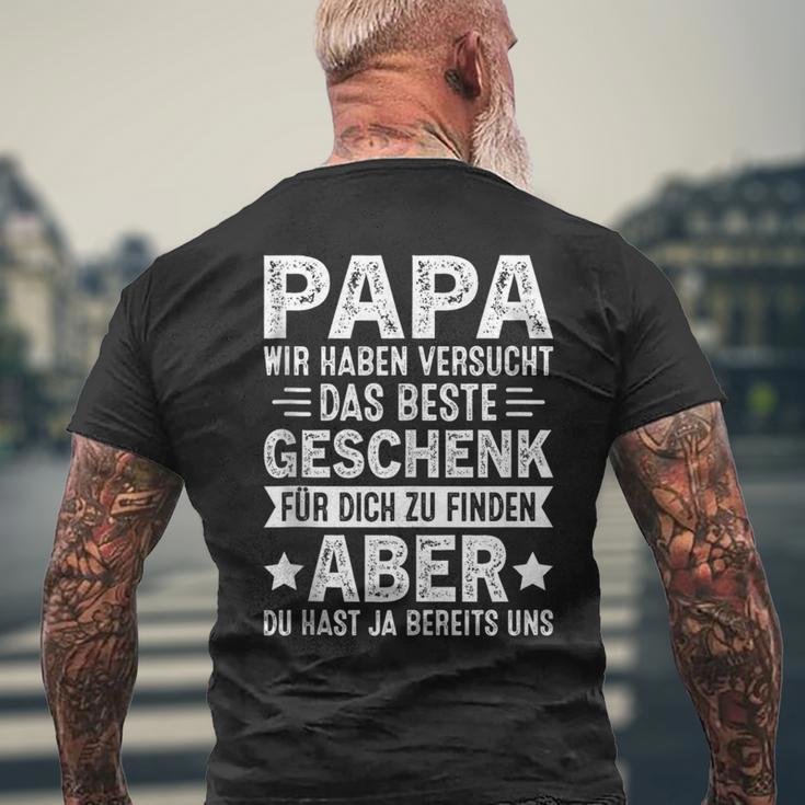 Papa Undater Geschenk Lustiger Spruch Herrenatertag T-Shirt mit Rückendruck Geschenke für alte Männer