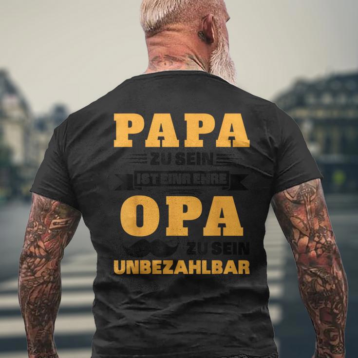 Papa Zu Sein Ist Eine Ehre Opa Zu Sein Unbezahlbar T-Shirt mit Rückendruck Geschenke für alte Männer