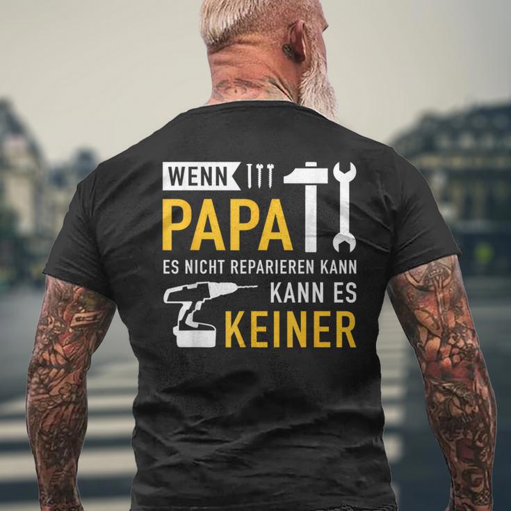 Papaater Nicht Reparieren Kann Saying Father's Day T-Shirt mit Rückendruck Geschenke für alte Männer