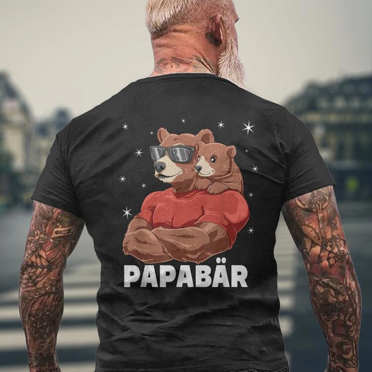 Papabear Bear Papa Und Baby Papa Father's Day Für Einen Papa T-Shirt mit Rückendruck Geschenke für alte Männer