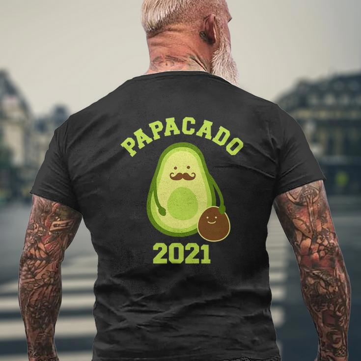 Papacado 2021 For New Dad Baby Annoucement Mens Back Print T-shirt Gifts for Old Men