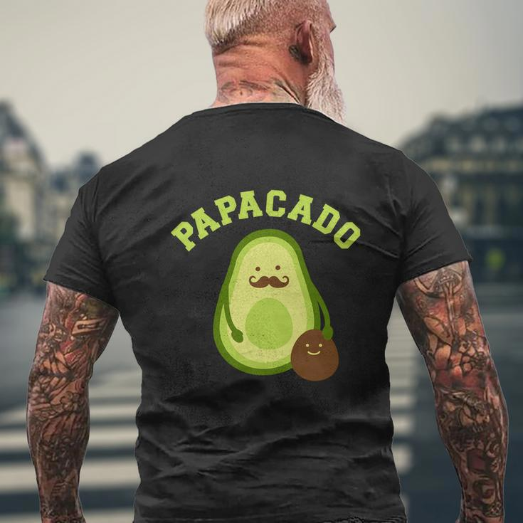 Papacado For New Dad Or Daddy Announcement Mens Back Print T-shirt Gifts for Old Men