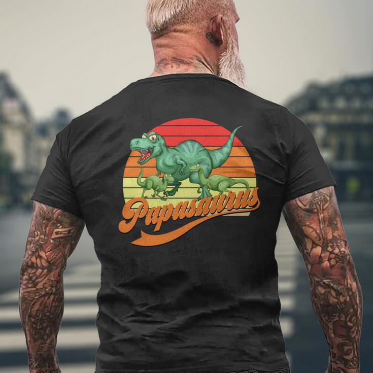 Papasaurus Lustigesater Papa Dino T-Shirt mit Rückendruck Geschenke für alte Männer