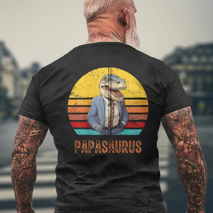 Papasaurus Papaatertag Bester T-Rex Papaatertagater Kapuzenjacke T-Shirt mit Rückendruck Geschenke für alte Männer