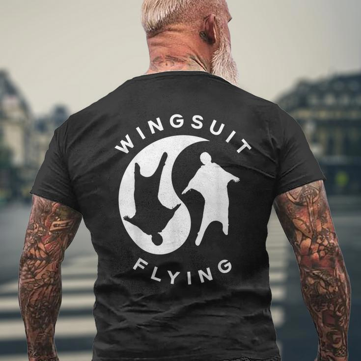 Parachutist Parachuting Skydiver Wingsuit Flying Men's T-shirt Back Print Gifts for Old Men