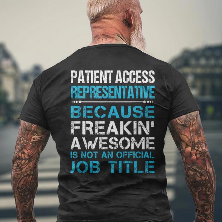 Patient Access Representative Freaking Awesome Men's T-shirt Back Print Gifts for Old Men