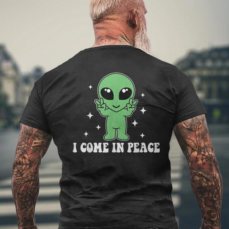 I Come In Peace Alien Couples Matching Valentine's Day Men's T-shirt Back Print Gifts for Old Men