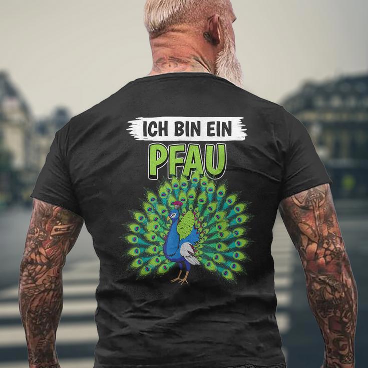 Peacock Vogel Sachen Ich Bin Ein Peacock T-Shirt mit Rückendruck Geschenke für alte Männer