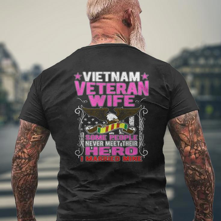 Some People Never Meet Their Hero Vietnam Veteran Wife Mens Back Print T-shirt Gifts for Old Men
