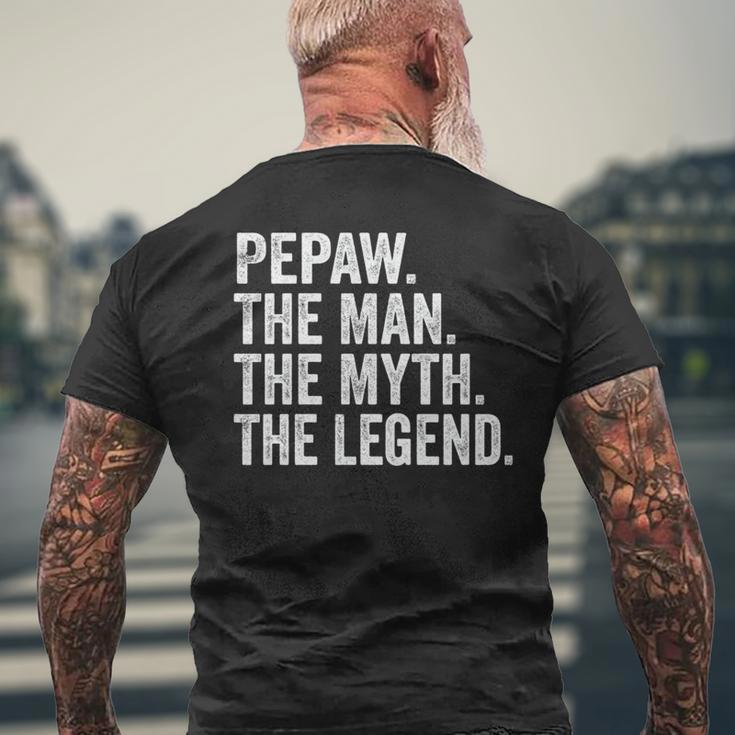 Pepaw Der Mann Der Mythos Die Legende Opa-Vatertag T-Shirt mit Rückendruck Geschenke für alte Männer
