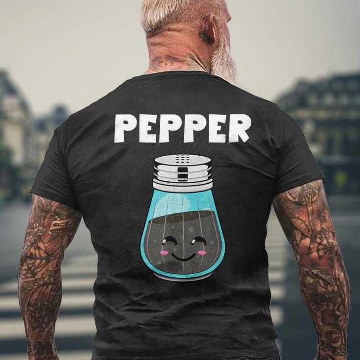 Pepper Costume Salt Pepper Matching Couple His Her Men's T-shirt Back Print Gifts for Old Men